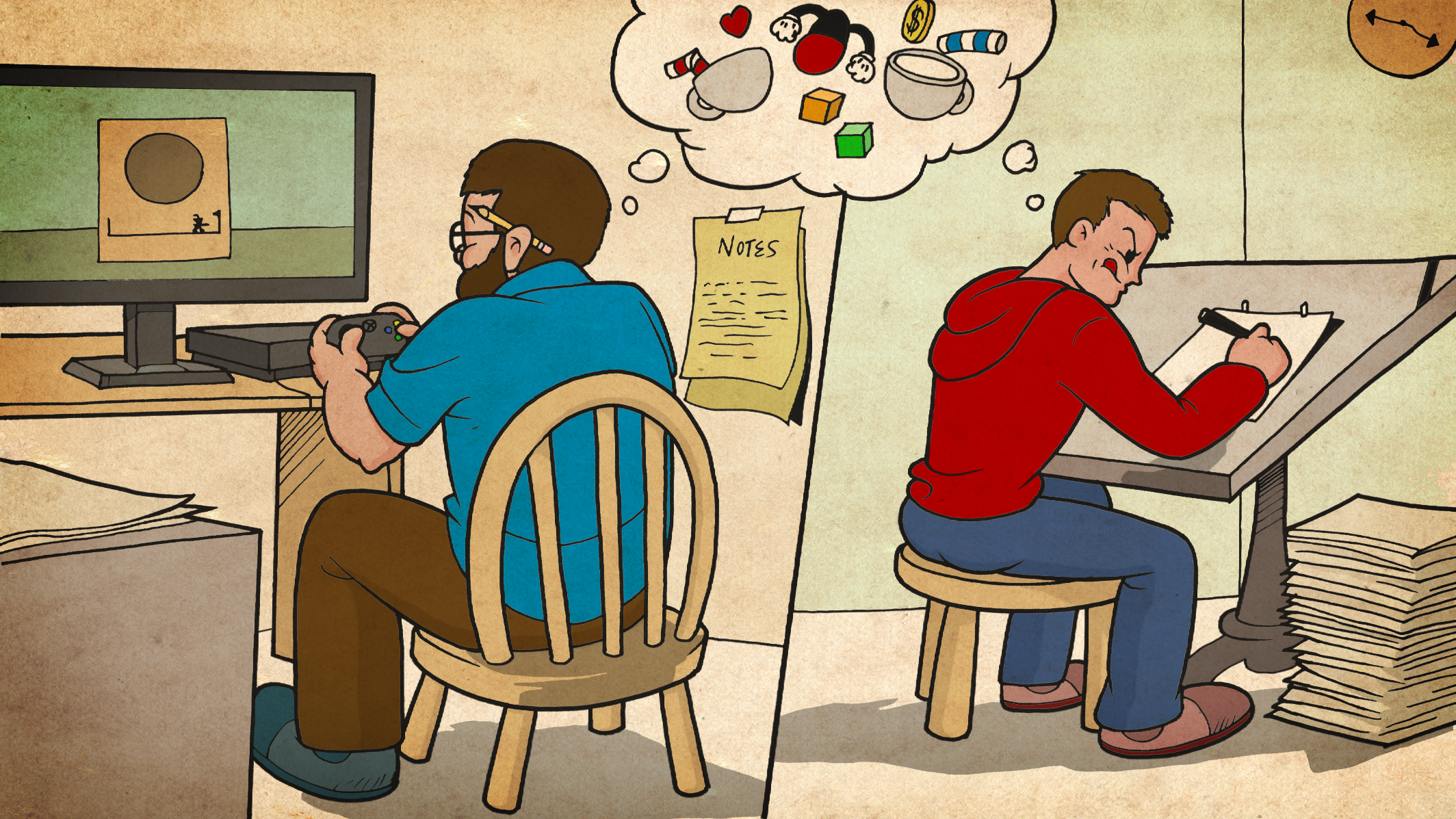 Cuphead artists illustrate the game’s development cycle